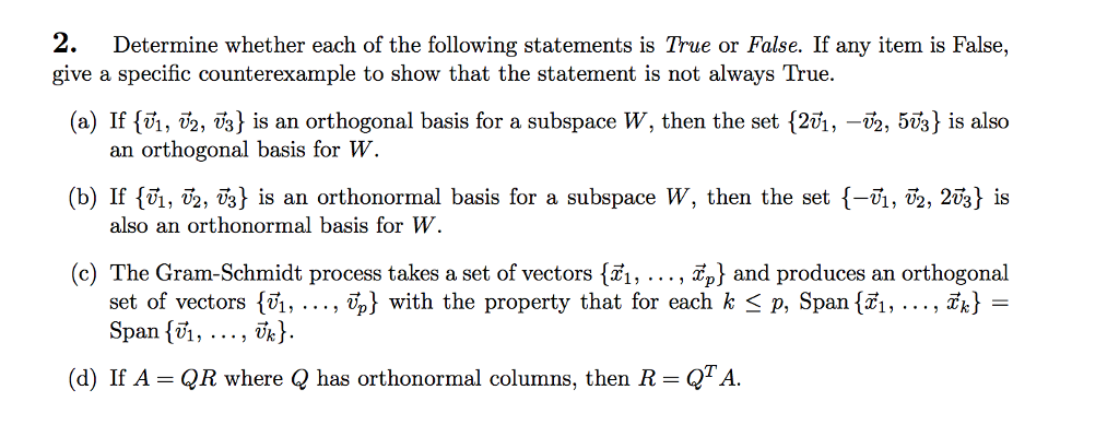 Solved: Determine Whether Each Of The Following Statements... | Chegg.com