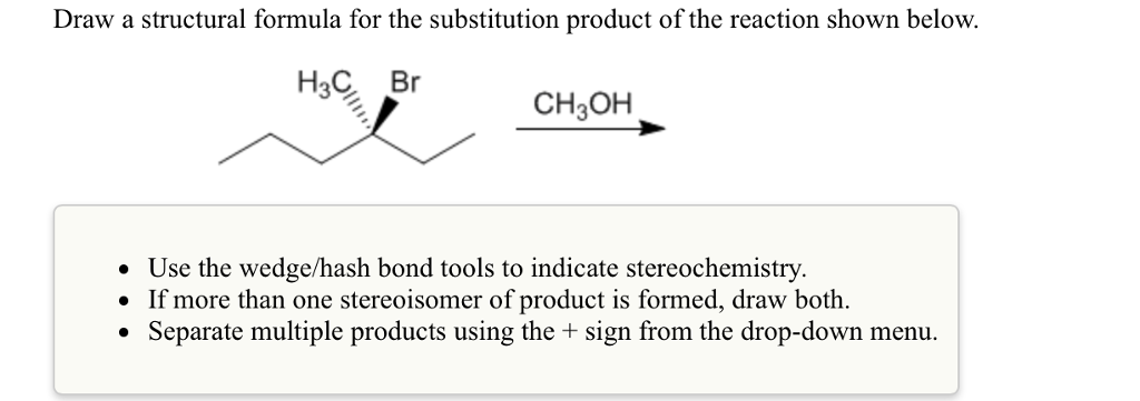 draw-a-structural-formula-for-the-substitution-pro-chegg