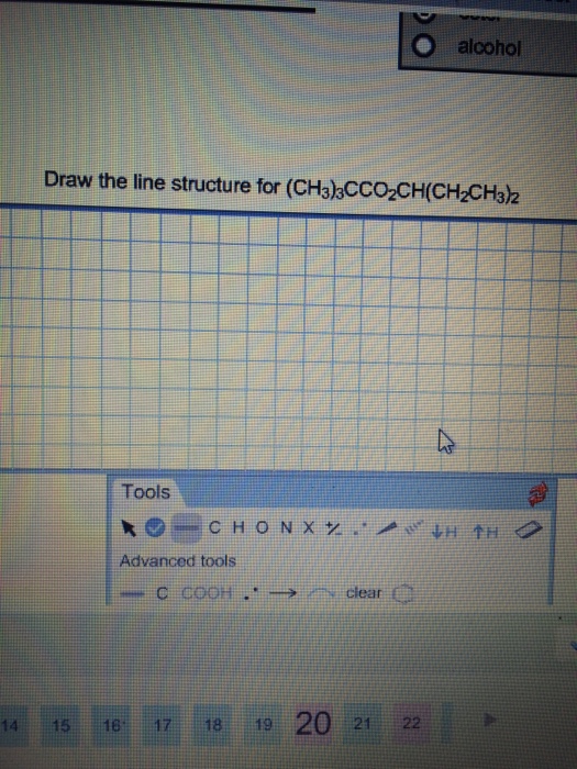 Solved Draw The Line Structure For (CH3)3CCO2CH(CH2CH3)2