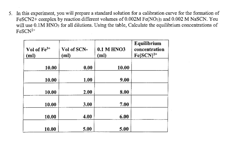 an experiment to determine the equilibrium of a complex ion using a spectrophotometer Spectrophotometric determination of the equilibrium constant for the formation of a complex ion pre-lab queries in this activity you will determine the . an experiment to determine the equilibrium of a complex ion using a spectrophotometer Spectrophotometric determination of the equilibrium constant for the formation of a complex ion pre-lab queries in this activity you will determine the .