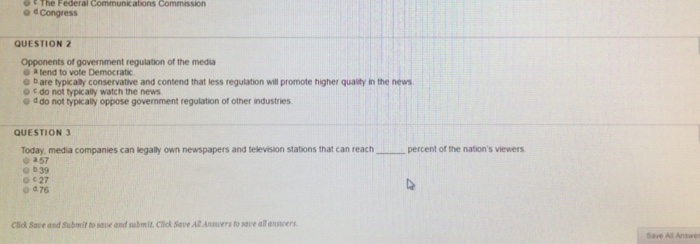 Question: 1 points save Anwer QUESTION 1 in June 2003, the Federal communications Commission (Fcc) announce...
