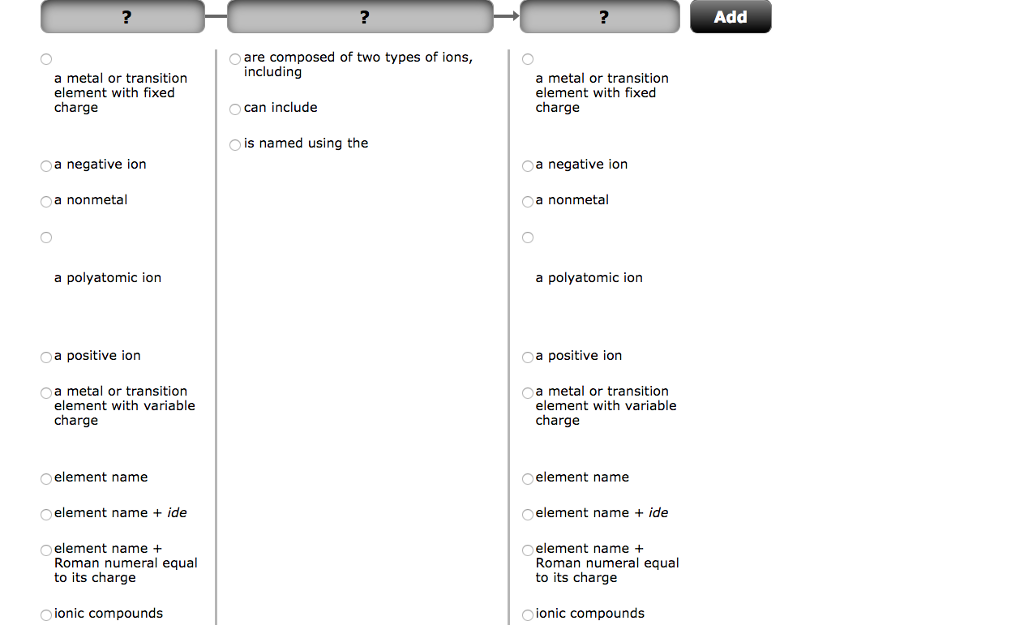 Question: Having difficulty with thisproblem set. Have to construct a map by using all the options onthe ...