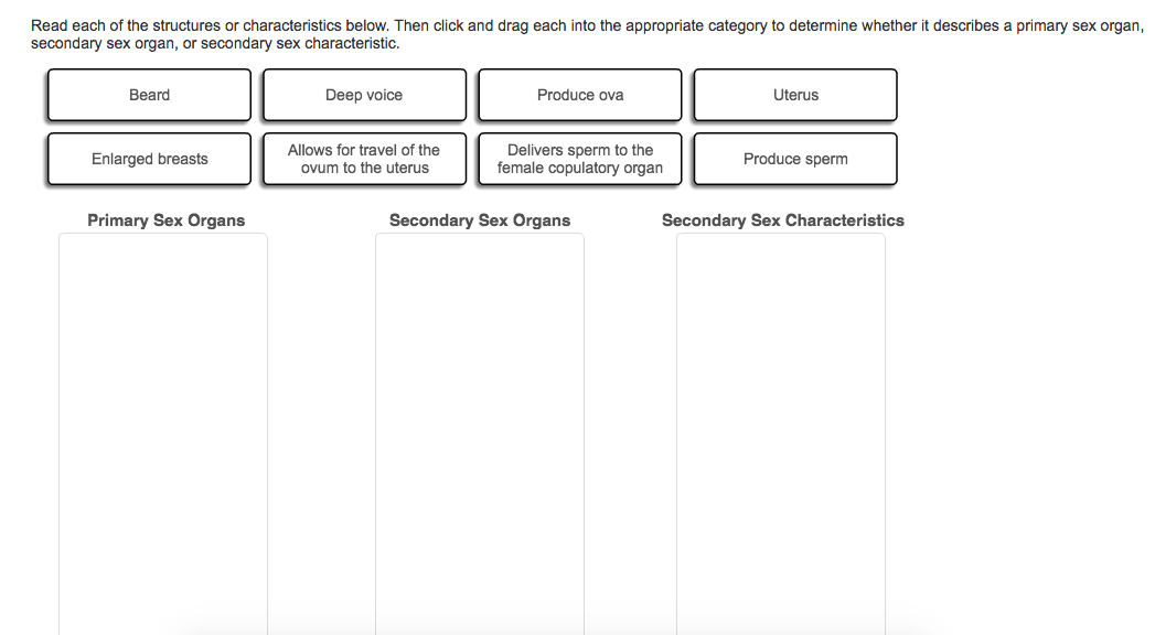 Question: Read each of the structures orcharacteristics below. Then click and drag each into theappropria...