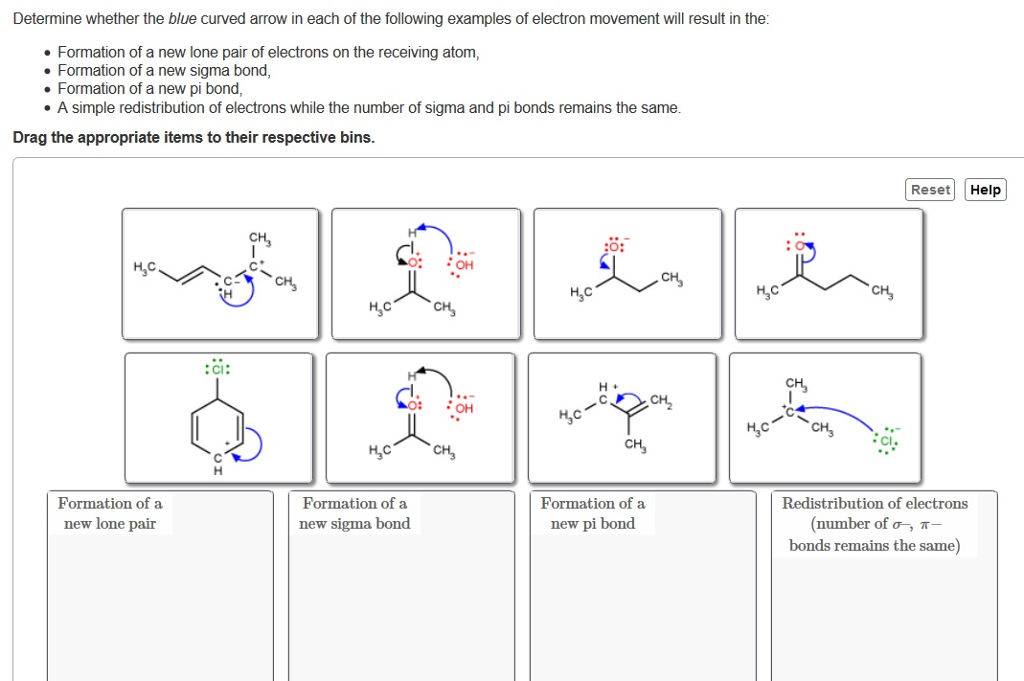 Solved Determine whether the blue curved arrow in each of | Chegg.com