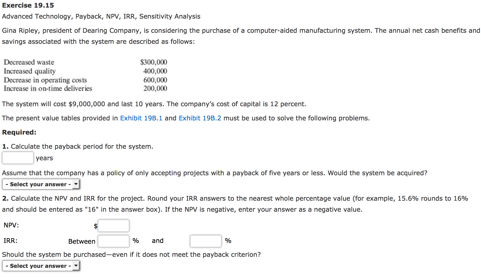 Irr Sensitivity Analysis 71