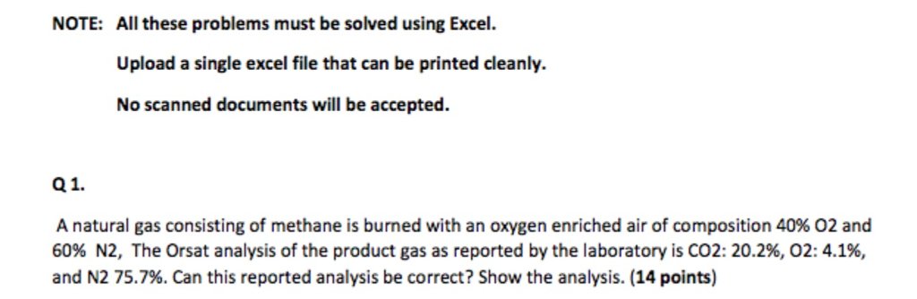 Question: NOTE: All these problems must be solved using Excel Upload a single excel file that can be printe...