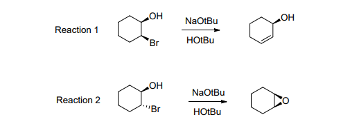 Question: Explain the difference in products observed (i.e., why does onereaction form an epoxide while th...