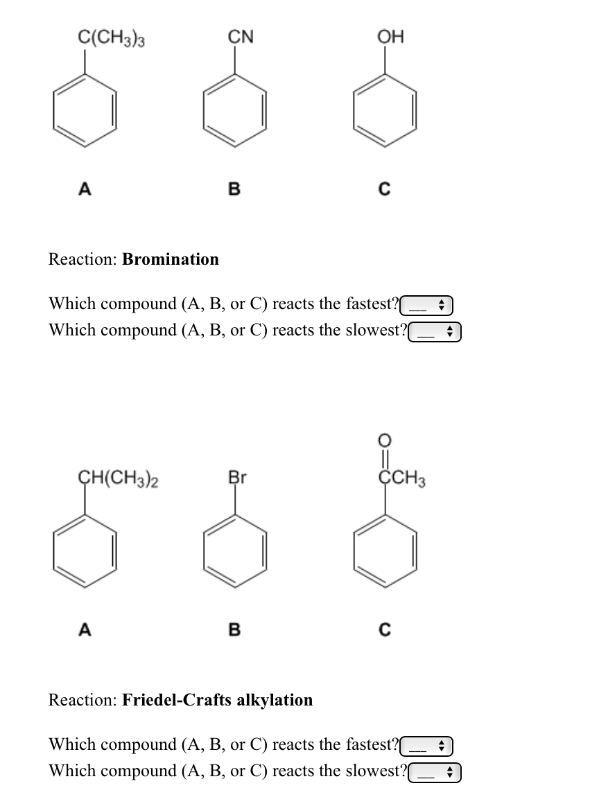 Solved: In Both Series Below The Three Aromatic Compounds ... | Chegg.com