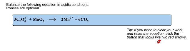 Balance Equation In Acidic Conditions