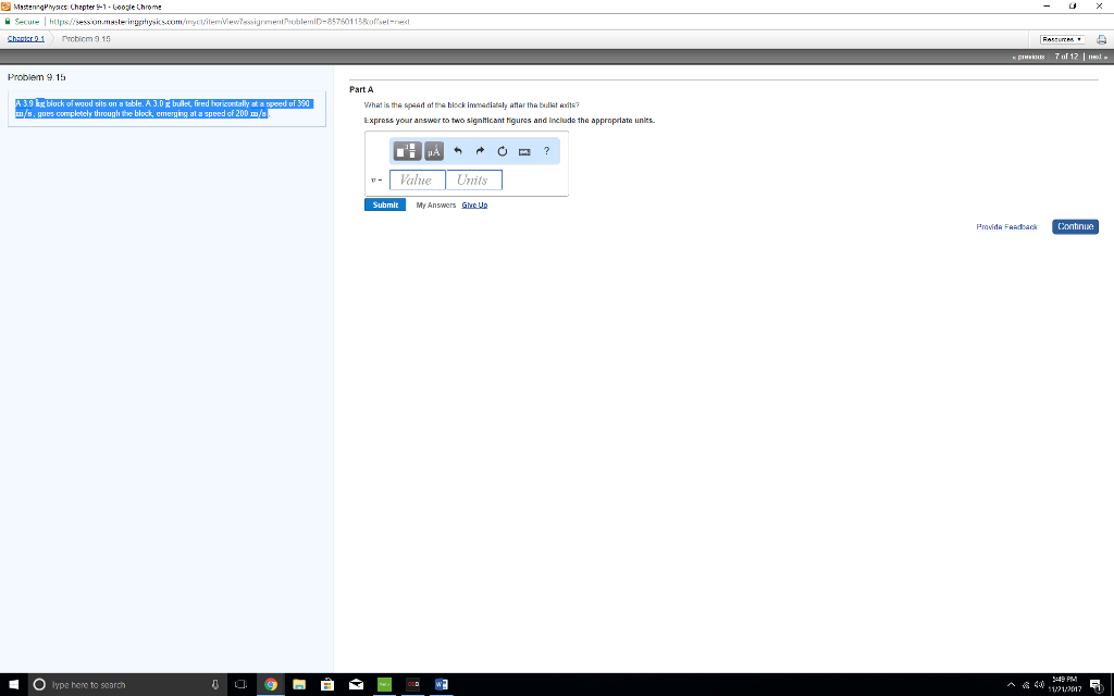 Question: M5功errgpreacs chapter -1 . Loogle throne ChER D1Prcblem 9.15 Problem15 Part A ㎏ block oi wood...