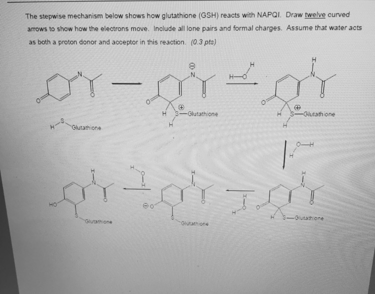 glutathione reaction mechanism L-444: Chemistry of Glutathione and similar molecule against Redox-stress:  with complete mechanism main image 0
