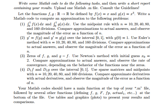 Numerical analysis homework help