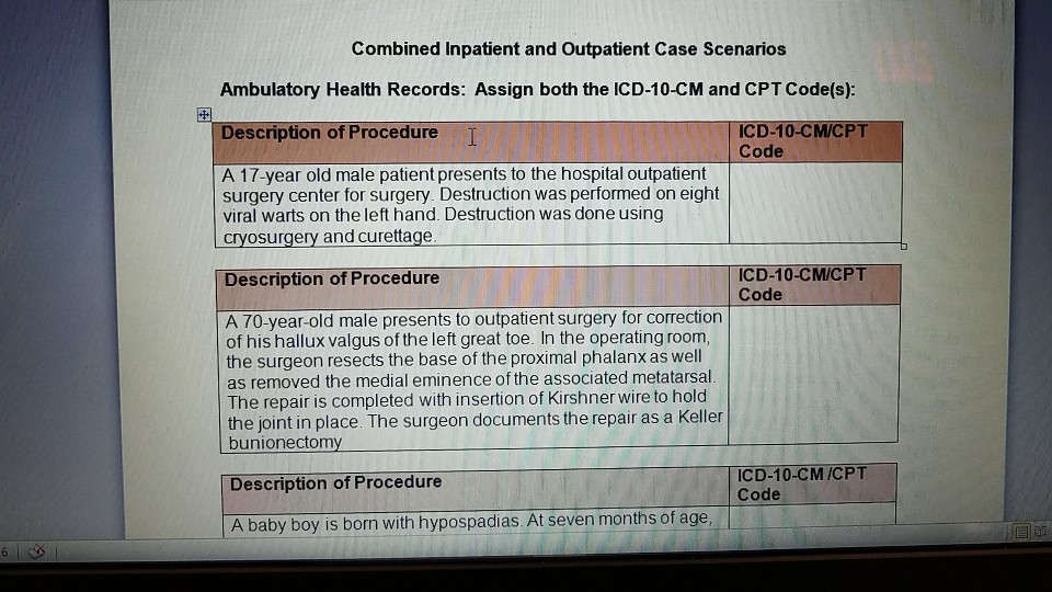 Question: ICD-10-PCS Code Exercises: Root Operation Group 5: Open LIMA bypass to the LAD Character Section ...