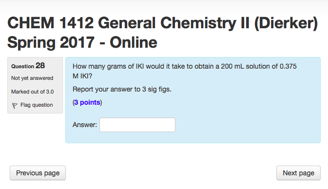 solved how many grams of iki would it take to obtain a 20 iki solution