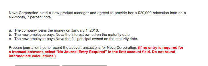 Solved 1. Record the receipt of a note for $20,000 loan to | Chegg.com