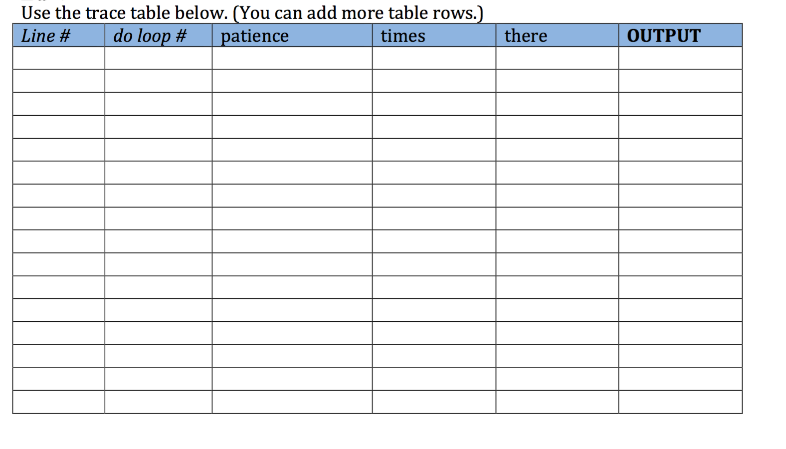Solved Step Through The Code Below And Form A Trace Table...