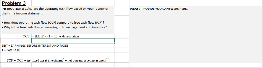 calculate operating cash flow