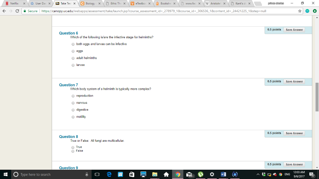 Question: ← → C Secure https://canopy.uc.edu/webapps/assessment take aunchjsp?course assessment id-2789...