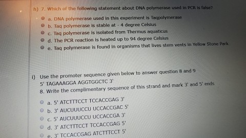 Question: Just the answers