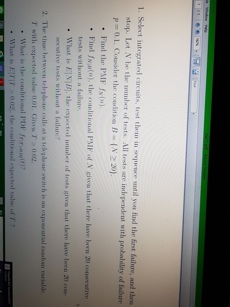 Question: Ls Window Help 162% in 1. Select integrated circuits, test them in sequence until you find the fi...