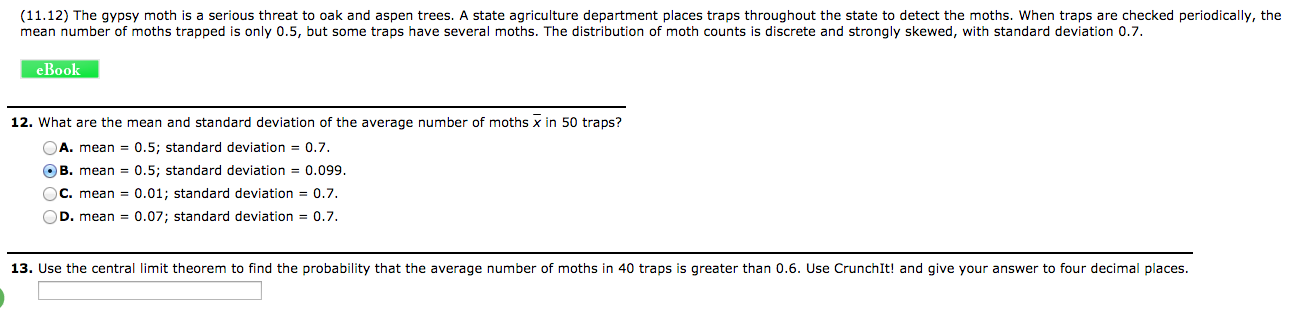 Homework help central limit theorem