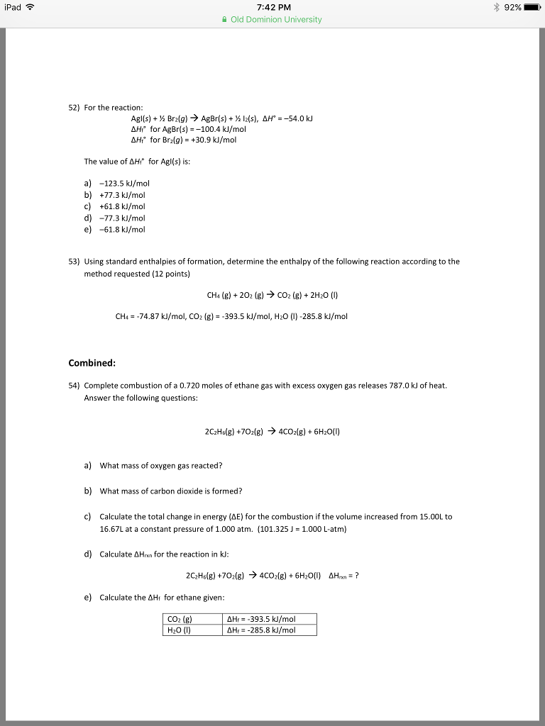 Question: I'm studying using a pre-testbut I cannot figure out 53 and 54, can you please explain indetail?