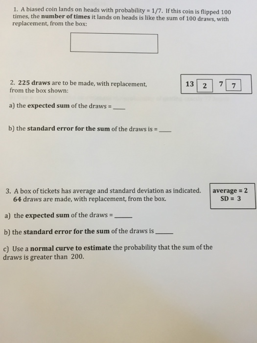 Solved 1. A Biased Coin Lands On Heads With Probability =...