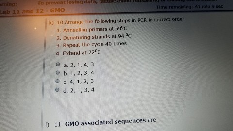 Question: Just the answers