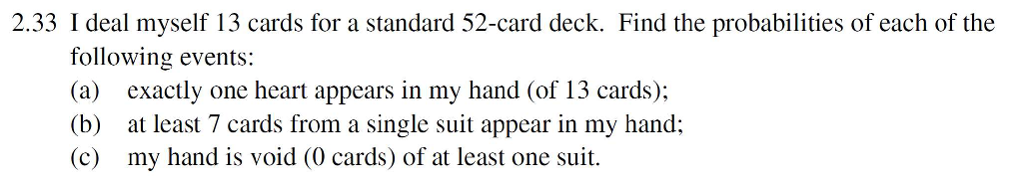 He deals the cards to find the answer