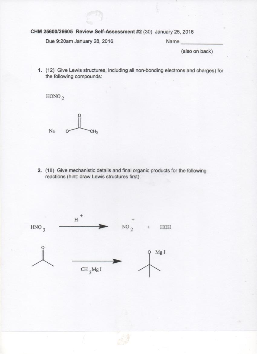 Solved Give Lewis Structures Including All Non Bonding E