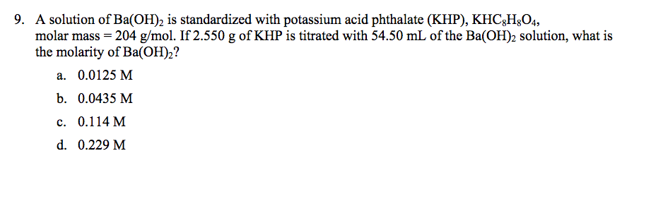 potassium molar mass