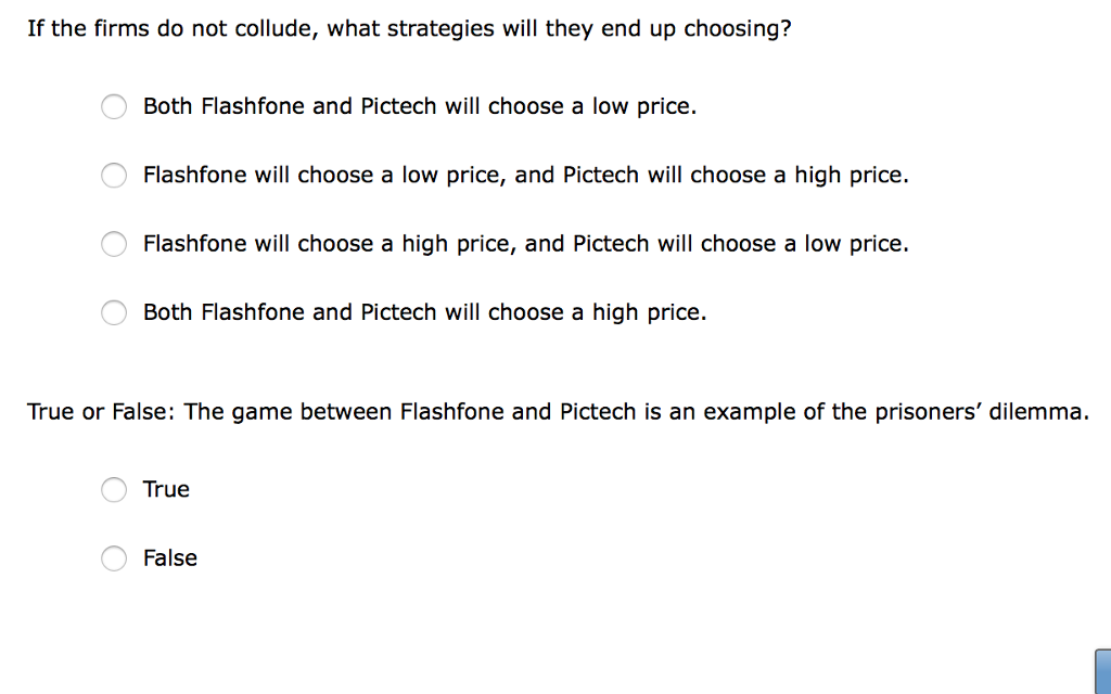 Question: 6. Using a payoff matrix to determine the equilibrium outcome a t Suppose there are only two firm...