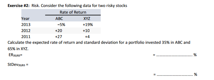 Finance homework help bonds beta expected returns