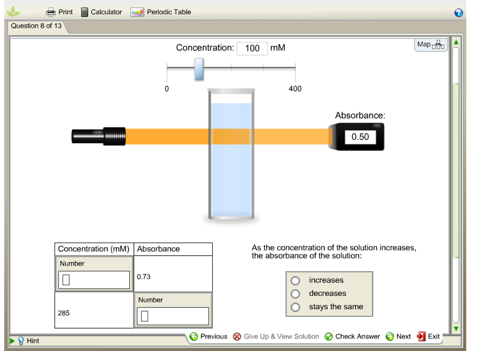 Solved Use The Colorimetry Interactive To Examine The Eff...