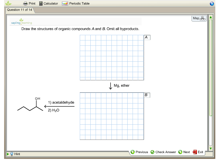 Solved Draw The Structures Of Organic Compounds A And B.