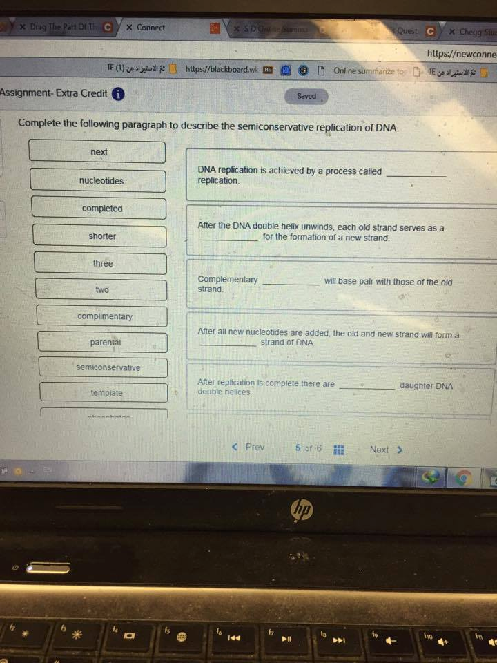 Question: X Drag The Part or Ti x Connect x Chegg Siur https//newconne https//blackboard wk D online summan...