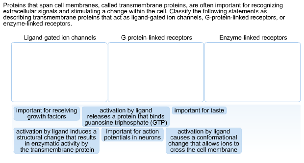 Question: Proteins that span cell membranes, called transmembrane proteins, are often important for recogni...