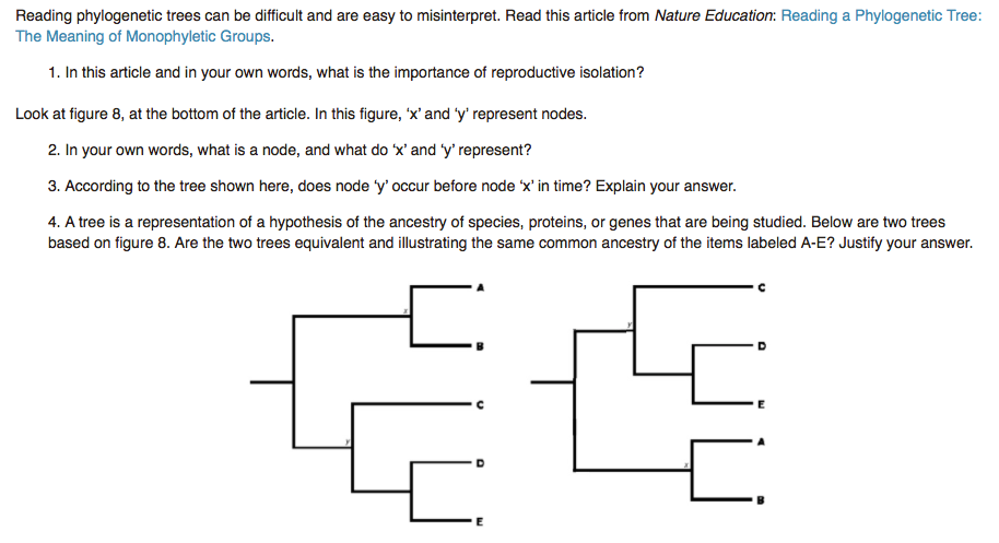 Question: Phylogenies are a fundamental tool for organizing our knowledgeof the biological diversity we ob...