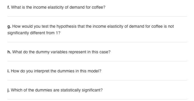 Question: Based on quarterly observations for the United States for the period 1961-l through 1977-ll, H. C...