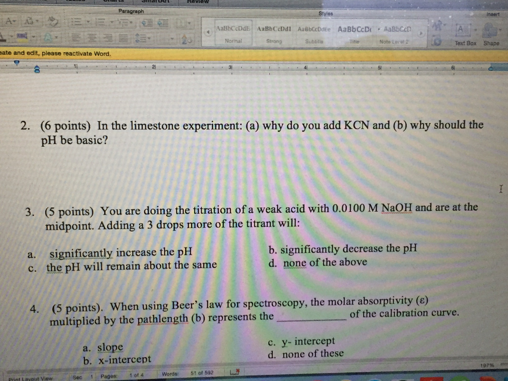 Question: Paragraph Styles AA AaBCCDde AaBBCDd Aabbcdote AaBbccD AaBbccD Norial Strong Subtitle Text Box Sh...