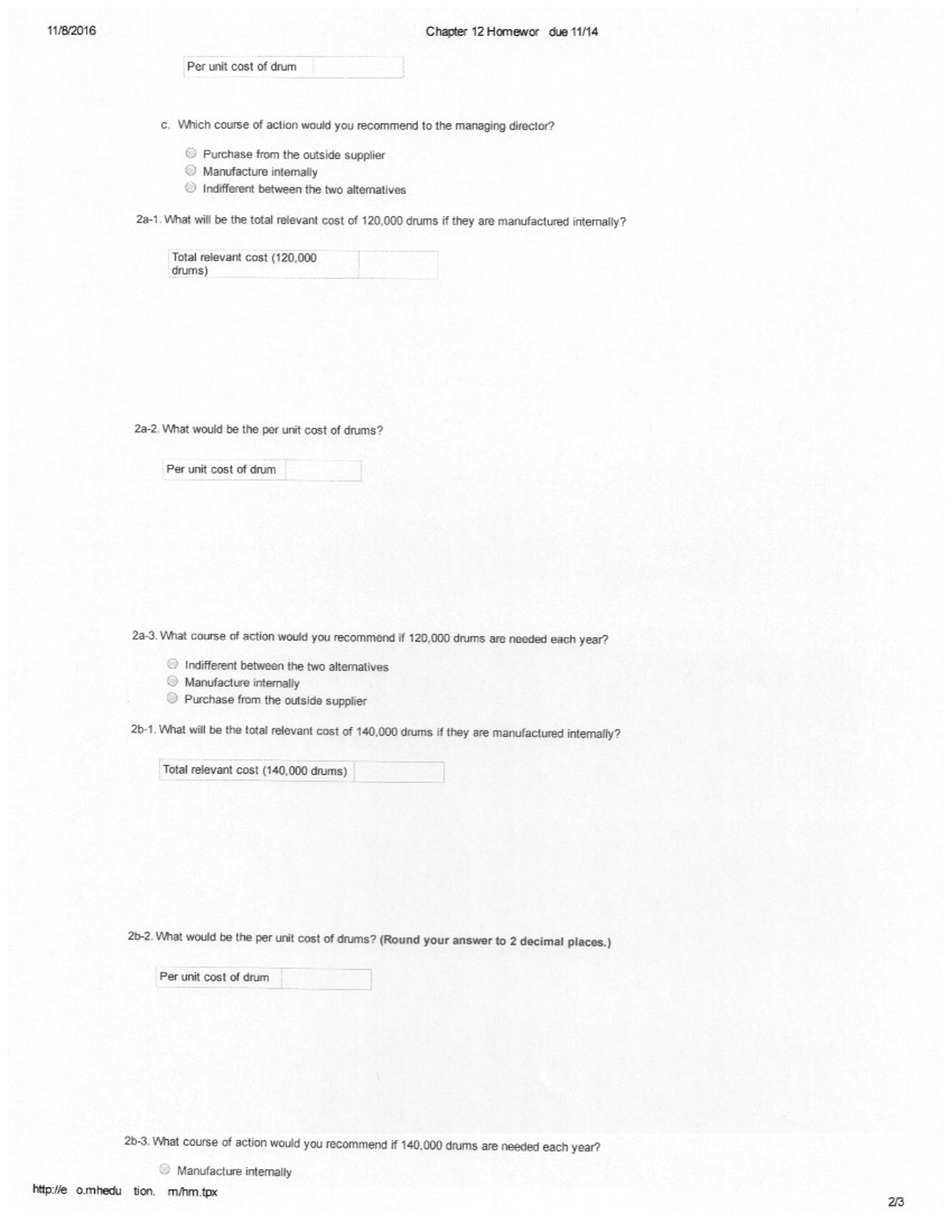 Managerial accounting chapter 11 homework solutions picture