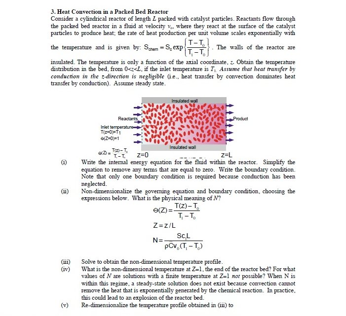 Heat Convection In A Packed Bed Reactor Consider A...