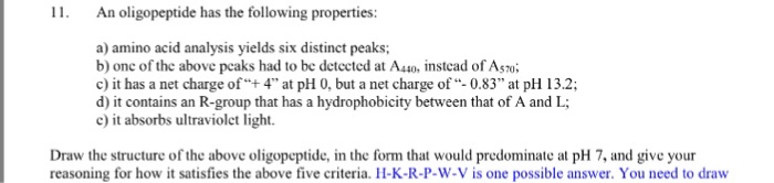 Question: Amino acid analysis problem? please explain specificly how toget each amino acid.