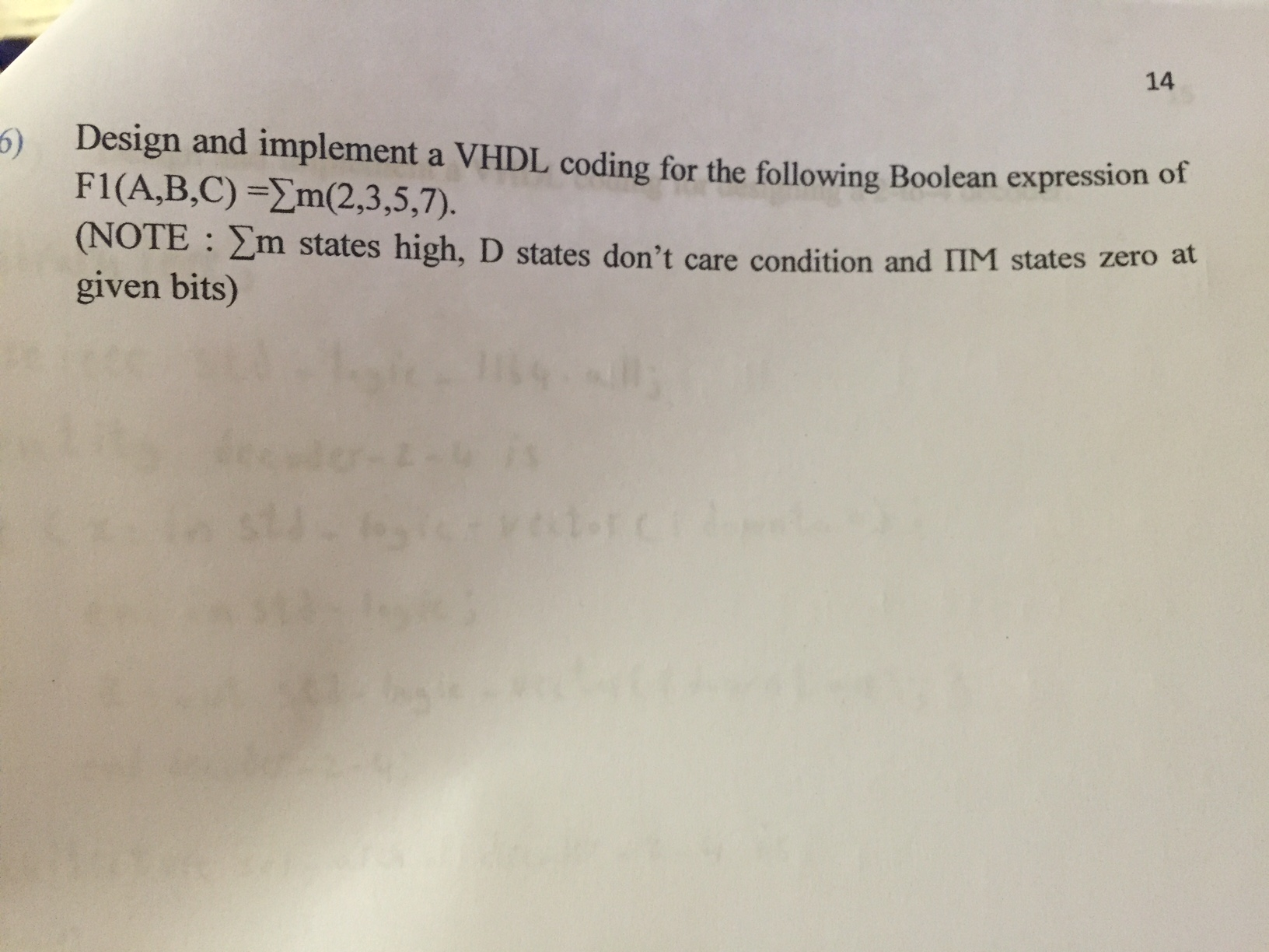 Vhdl homework help