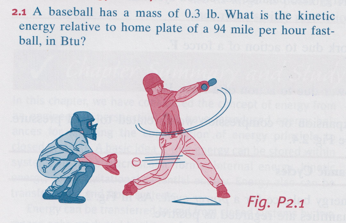 Solved 2.1 A Baseball Has A Mass Of 0.3 Lb. What Is The K...