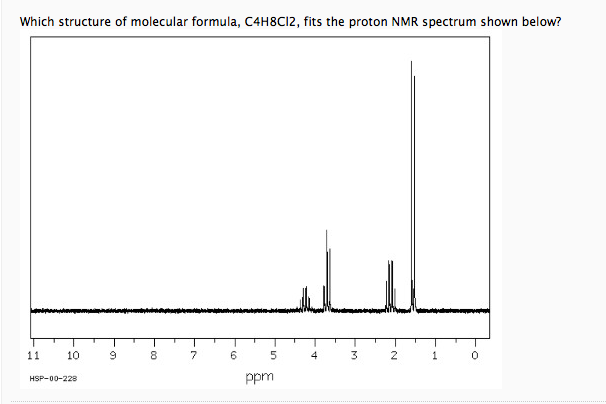 Solved Which Structure Of Molecular Formula C4h8cl2 Fits