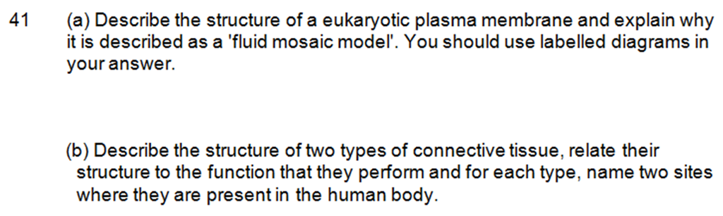 Question: Describe the structure of a eukaryotic plasma membrane and explain why it is described as a 'flui...