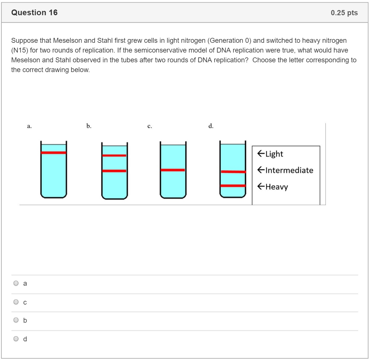 meselson and stahl Nucleic acids and the genetic material problem set 1 problem 6: meselson-stahl dna replication experiment in the meselson-stahl dna replication experiment, if the cells were first grown for many generations in 15 n containing media, and then switched to 14 n containing media, what percent of the dna had 1 light strand and 1 heavy strand after 2. meselson and stahl Nucleic acids and the genetic material problem set 1 problem 6: meselson-stahl dna replication experiment in the meselson-stahl dna replication experiment, if the cells were first grown for many generations in 15 n containing media, and then switched to 14 n containing media, what percent of the dna had 1 light strand and 1 heavy strand after 2.