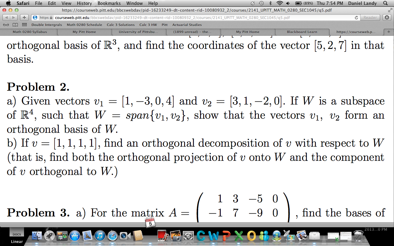Orthogonal Basis Of R3, And Find The Coordinates O...