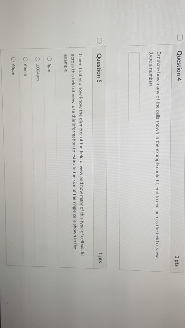 Question: C. Estimating cell size You will need to do all these steps for EACH cell type you are going to e...